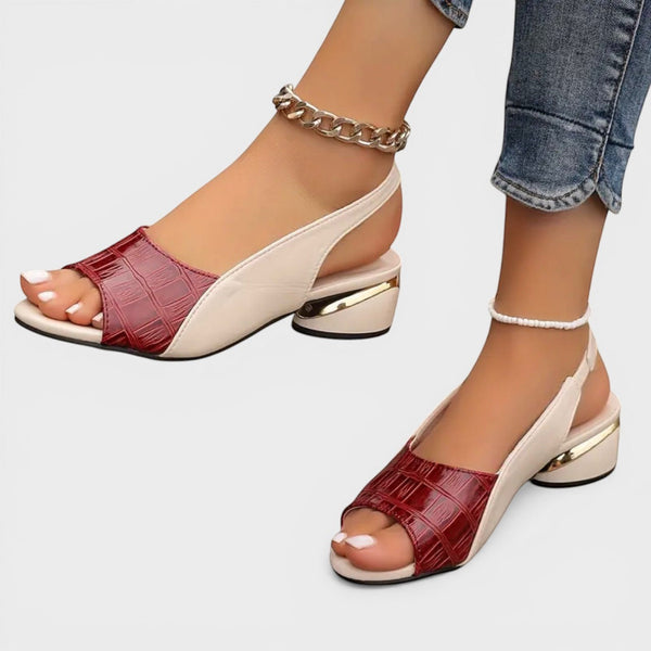 Clara™ | Sandalias de tacón bajo