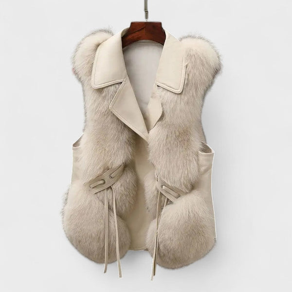 Milagros™ | Chaleco de piel elegante