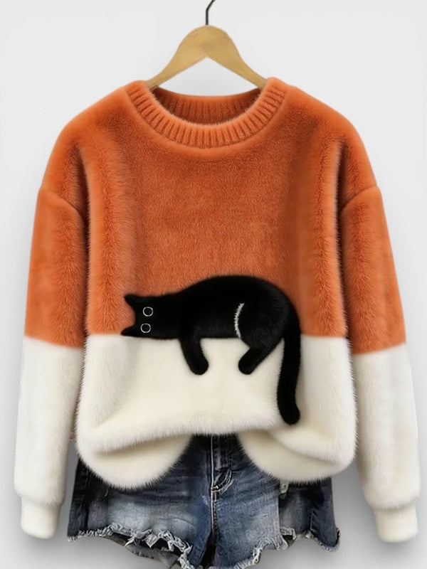 Luna™ | Sudadera con gráfico de gato