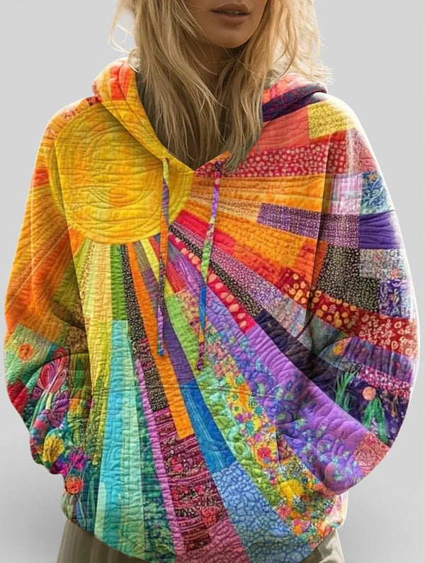 Laura™ | Sudadera multicolor patchwork